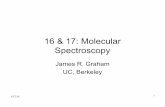 16 & 17: Molecular Spectroscopy - UC Berkeley Astronomy ww.astro.berkeley.edu/~ay216/06/NOTES/ay216_2006_16_17_MolSpec.pdf16 & 17: Molecular Spectroscopy James R. Graham UC, Berkeley.