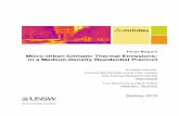 Micro-Urban-Climatic Thermal Emissions: in a Medium-Density Residential Precinct · 2013-04-11 · Final Report: Micro-Urban-Climatic Thermal Emissions: in a Medium-Density Residential