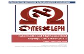 International Mathematical Olympiads 1959-2011 · International Mathematical Olympiads 1959-2011 I-XLIII - IMO 1959-2011 OMEGALEPH Criado por: OMEGALEPH COMPILATIONS ... This ﬁle