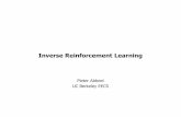 Inverse Reinforcement Learning - Peoplepeople.eecs.berkeley.edu/~pabbeel/cs287-fa12/slides/inverseRL.pdf · 1994, Boyd+al.: a linear matrix inequality (LMI) characterization for the