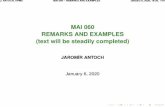 MAI 060 REMARKS AND EXAMPLES (text will be steadily completed)antoch/mai/en.pdf · J. ANTOCH, KPMS MAI 060 – REMARKS AND EXAMPLES January 6, 2020, 19:39, 6/91 Examples of recurrent
