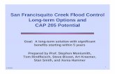 San Francisquito Creek Flood Control Long-term Options and CAP … · 2009-03-25 · San Francisquito Creek Flood Control Long-term Options and CAP 205 Potential Goal: A long-term