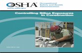 OSHA SILICA EXPOSURES - University of Virginia · tight/sealable electrical connectors should be used with electric tools and equipment on construction sites (OSHA, 1996). These features