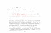 Appendix B Lie groups and Lie algebras - hu-berlin.dewendl/pub/...196 APPENDIX B. LIE GROUPS AND LIE ALGEBRAS this notion is already familiar to the reader. From a geometric perspective,
