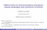 Hilbert series of noncommutative structures, regular languages and … · 2017-09-12 · Hilbert series of noncommutative structures, regular languages and symmetric functions Roberto