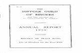 FOR THE DIOCESE OF ST EDMUNDSBURY & IPSWICH 1959.pdf · No 33 THE SUFFOLK GUILD OF RINGERS FOR THE DIOCESE OF ST EDMUNDSBURY & IPSWICH ANNUAL REPORT 1959 RECORD OF PEALS RUNG also