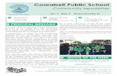 Coorabell Public School€¦ · Coorabell Public School t: 02 6684 281 w: Coorabell ublic School Community Newsletter WEEKLY AWARDS Kindergarten: Persia:- beautiful handwriting and