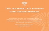 THE JOURNAL OF ENERGY AND DEVELOPMENTd2oqb2vjj999su.cloudfront.net/users/000/086/154/096...nomics, and International Economics. His research has appeared in The Journal of Socio-Economics,