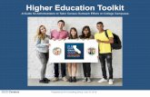 Higher Education Toolkit - JMU · Higher Education Toolkit ... This toolkit builds on their work, as well as research from the Office of Evaluation Sciences of the U.S. Census Bureau.