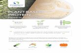 Synergy US Plant Protein 2 Pager AW · Paired to Perfection In 2018, 16% of new product launches in sports nutrition used plant protein ingredients (Innova, 2018). The US plant-based