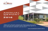 ANNUAL REPORT - MacKillop Catholic College€¦ · community, and celebrate life at Mackillop Catholic College, during 2016. I trust that 2016 has brought you real blessings as it