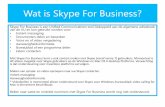 Wat is Skype For Business? - Sites UU · 2016-11-01 · Presenteren * U geeft een presentatie Niet aanwezig U hebt in uw Outlook-agenda aangegeven dat u zich niet op kantoor bevindt
