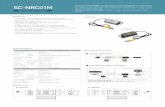 SC-NRC01M - KLINGER Finland Oy · 2017-10-20 · SC-NRC01M MODEL SC-NRT01M(1CH Tx.) Video input AHD 2M Power Input AC24V/DC12V Output Loop Through (Power supply to camera) Transmission