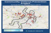 Community Violence Prevention Project and... · 2019-10-03 · PITT Public Health Community Violence Prevention Project: Findings Report (2015) | VI Rob Conroy Ceasefire PA Darlene