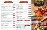 yuga latest menu fix final · PAKORA Vegetable or meat, coated in seasoned batter and deep fried Vegetable (10Pcs) Fish (10Pcs) Chicken (8Pcs) Paneer (10Pcs) ALOO TIKKI(2Pcs) Fried
