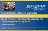 Code Yellow: Mission Continuity for Technology Interruptions · resume programs and systems that may be impacted or threatened during a crisis in as timely a manner as possible. Extends