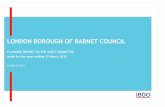 LONDON BOROUGH OF BARNET COUNCIL · For the financial statements audit, under International Standard on Auditing 315 “Identifying and assessing the risks of material misstatement