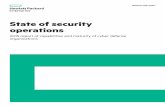 State of security operations - FedInsider.com · HPE assessments of organizations worldwide continue to show the median maturity level of cyber defense teams remain well below optimal
