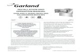 INSTALLATION AND OPERATION MANUAL - …extranet.garland-group.com/document_catalog/PODLib/G_GMD...GARLAND G SERIES INFRA-RED SALAMANDER BROILERS Page 2 Part # 4523916 Rev 1 (09/03/09)