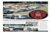 Cadillac & LaSalle Club Touring Recognition Program...Cadillac & LaSalle Club Touring Recognition Program The Cadillac & LaSalle . Club has made available to participants of Club-recognized