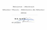 Résumé - Abstract Master Thesis - Mémoire de …...ARBIOL Carlos GATO UNIGE Diplômée en janvier 2016 Skarn Formation at Torre di Rio, Elba Island (Italy): Zonation, Textural Analysis