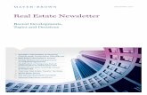 Real Estate Newsletter - Mayer BrownReal Estate Newsletter Recent Developments, Topics and Decisions 2 Spotlight: Admissibility of Shopping Centres under Construction Planning Law