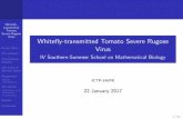 Whiteﬂy-transmitted Tomato Severe Rugose Group Work Virus200.145.112.249/webcast/files/Presentation_group2_2017.pdf · Whiteﬂy-transmitted Tomato Severe Rugose Virus Group Work