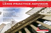 ACQUISITION FINANCING2 The Lexis Practice Advisor Journal (Pub No. 02380; ISBN: 978-1-63284-895-6) is a complimentary publication published quarterly for Lexis Practice Advisor® subscribers