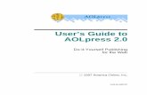 User's Guide to AOLpress 2 - Impulse Advanced …yvonne/aolpress/aolpress2.pdfUser’s Guide to AOLpress 2.0 Do-it-Yourself Publishing for the Web 1997 America Online, Inc. AOL20-040797