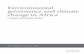 Environmental governance and climate change in Africaarea-net.org/wp-content/.../2016/01/ClimateChange... · Environmental governance and climate change in Africa It is therefore