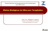 Efeitos Biológicos do Ultra-som Terapêutico · Therapeutic Ultrasound Equipment. Physiotherapy, 83 (8), 419-422, 1997. zEquipamentos Nacionais Novos GUIRRO, R; SANTOS, S.C.B. Evaluation
