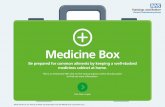 Medicine Box - Ferry Road Health Centre...Oral Rehydration Salts Antiseptic Indigestion Treatment Pain Relief Antihistamines Anti-diarrhoea tablets Diarrhoea is caused by a range of