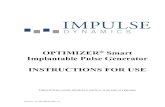 OPTIMIZER Smart Implantable Pulse Generator …Implantable Pulse Generator . INSTRUCTIONS FOR USE . Federal (US) law restricts this device to sale by or on the order of a physician