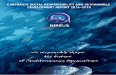 CORPORATE SOCIAL RESPONSIBILITY AND SUSTAINABLE ...€¦ · nireus corporate social responsibility and sustainable development report 2014-2015 table of contents ceo message 4 highlights