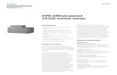 HPE OfficeConnect 1920S Switch Series - Data sheet … · cameras, as well as any 15.4 W IEEE 802.3af-compliant end device; mitigates the cost of additional electrical cabling and