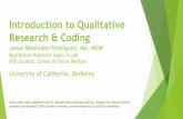 Introduction to Qualitative Research & Coding · Qualitative Inquiry & Research Design: Choosing Among Five Approaches by J. Creswell Qualitative Data Analysis: A Methods Sourcebook