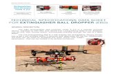 TECHNICAL SPECIFICATIONS DATA SHEET EXTINGUISHER BALL ... · The EBD (Extinguisher Ball Dropper) TYPE A 2.0 is a speciﬁc purpose device, adjusted to the UAV, that allows Fire Extinguishing