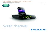 User manual - Philips...Sensitivity - Mono, 26dB S/N Ratio FM: