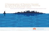 Characteristics of Persons Housed by NY/NY III’s ... · Characteristics of Persons Housed by NY/NY III’s Supportive Housing for Active Substance Users The first paper from the
