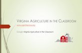 VIRGINIA AGRICULTURE IN THE CLASSROOM · 2018-04-17 · Google Virginia Agriculture in the Classroom. Connecting Children to Agriculture. VIRGINIA AGRICULTURE IN THE CLASSROOM ...