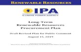 RENEWABLE RESOURCES - Illinois Revised Plan - Summer 2019/Draft...Draft Revised Long-Term Renewable Resources Procurement Plan for Public Comment August 15, 2019 Long-Term Renewable