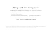 Request for Proposal - First Women Bank€¦ · Request for Proposal P a g e | 6 Enterprise Backup Solution Version 1.0 ... o VMware Certified Associate – Data Center Virtualization