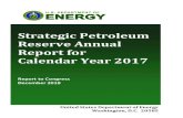 45864308497468084586430849746808 Strategic Petroleum ...€¦ · The SPR entered calendar year (CY) 2017 with 695.1 million barrels (MMbbl) of crude oil, and at the end of CY 2017