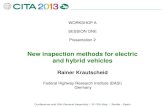New Inspection Methods for Electric and Hybrid Vehicles · basis of electric vehicles in the Periodic Technical Inspection” 4 Objectives: • Proposal on a national level for an