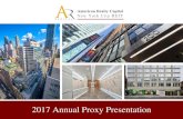 2017 Annual Proxy Presentation - ar-global.comar-global.com/.../2017/06/NYCR-Proxy-Webcast-FINAL.pdf · 2017 Annual Proxy Presentation. American Realty Capital New York City REIT,
