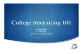 College Recruiting 101 - bsbproduction.s3.amazonaws.com · Scholarships & Finances Division # of Schools # of teams Varsity Athletes Ave. Team Size Athletic Scholarship limit per