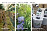 MAKING SOIL: THREE URBAN COMPOST RECIPESweb.mit.edu/cron/class/nature/projects_12/pdfs/urban...Making Soil: Three Urban Composting Recipes Cities are built in soil. Gardens grow in