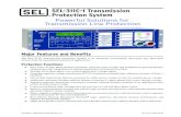 SEL-311C-1 Transmission Protection System · Four zones of mho phase-distance elements, and four zones of mho and quadrilateral ground-distance elements provide comprehensive distance