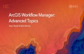 ArcGIS Workflow Manager: Advanced Topics · • Assign the job to the GIS Specialist Survey Manager View Job Progress, History and Reporting Business Manager ... Python API ArcGIS