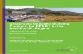 REDD Grassroots Phase II - Year 2 Progress Report 2012 ... · involved in the equitable and ecologically sustainable management of forest landscapes. Mission: To enhance capacities